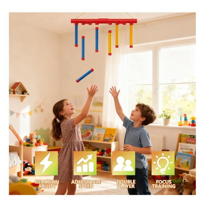 Jeu Attraper Des Bâtons, 3 Vitesses Réglables, Jouet D'Entraînement