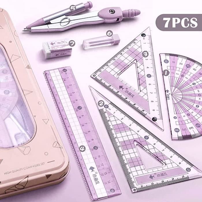 Ensemble De Géométrie, Kit De 10 Pièces Pour Les Mathématiques