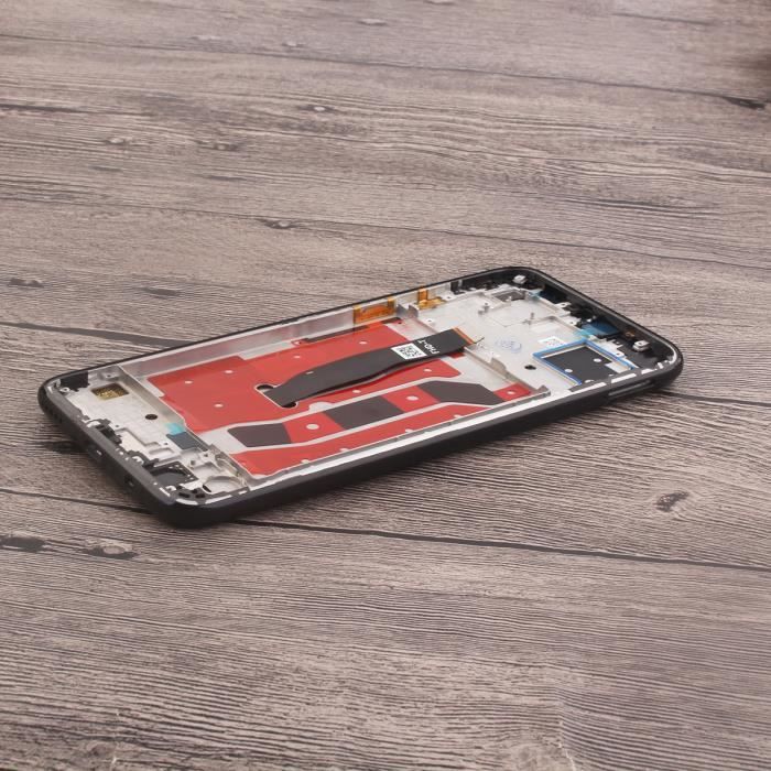 Écran LCD Complet + Vitre Tactile Sur Châssis Pour Huawei P40 Lite E Noir - Kit De Réparation Neuf