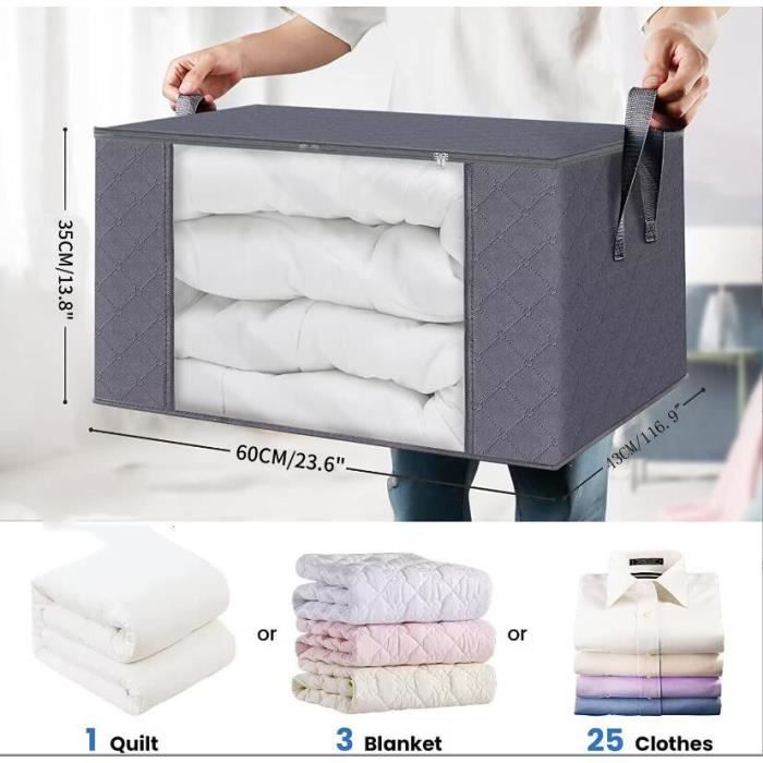 Sac de Rangement pour Vetement 2PCS 90L Sac de Rangement pour