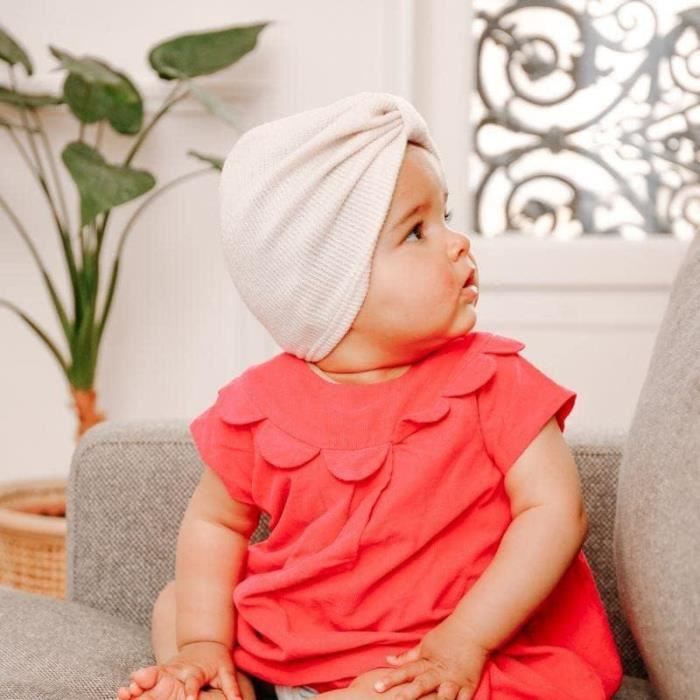 Akko Turban Bébé Fille - Rosa - Marque Francaise - Turban Fille 0