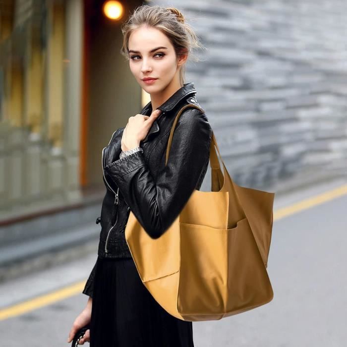 Sac Cabas Femme Sac De Shopping l gant Sac Fourre Tout Grand Sac