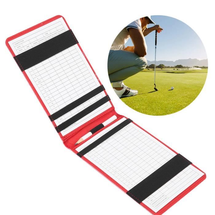 Livre de pointage du support de carte de score de golf Porte-Cartes de  Pointage de Golf Livre de Score en Cuir PU Carte de Score de - Cdiscount  Sport