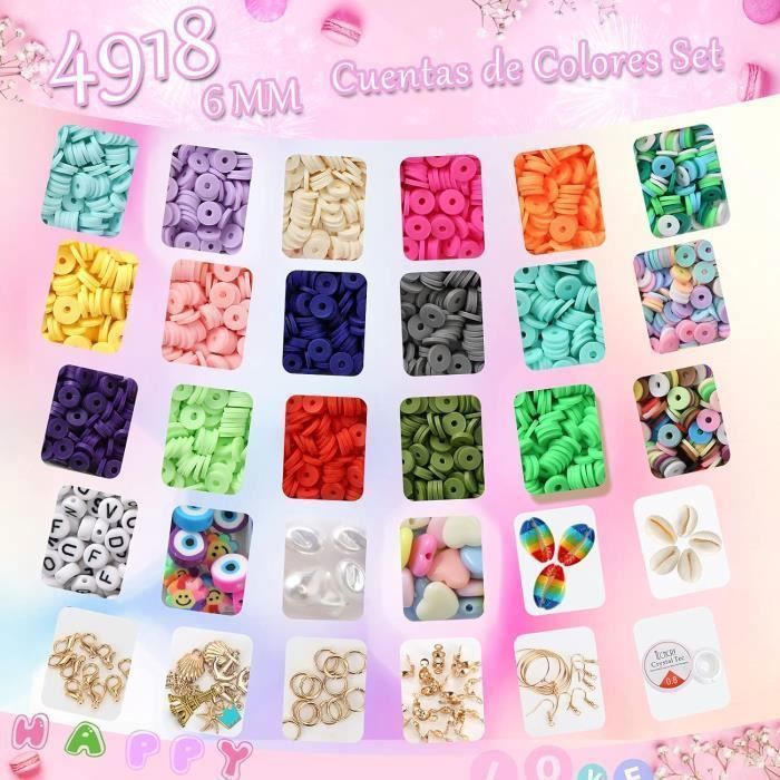 NUOBISHI Lot De 500 Perles En Argile Polymère Pour Loisirs Créatifs