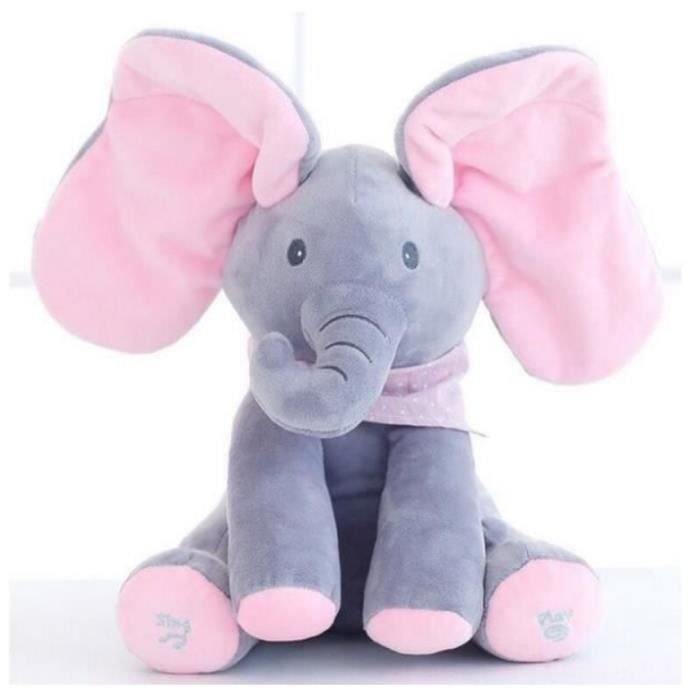 Elephant Peluche Jouet Peluche Poupée Chantante Bébé Enfants Né