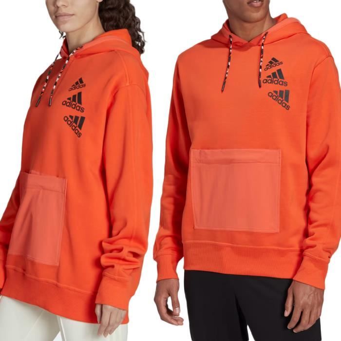 Sweat a capuche Orange Mixte Adidas Q4 BL HD