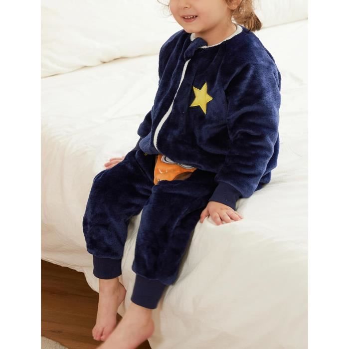 PYJAMA CHEMISE DE NUIT Gigoteuse pour Bebe Fille Garcon Turbulette a Jambes Enfant Manches Longue Flanelle Pyjama Pieds Ash Cdiscount Puericulture Eveil bebe