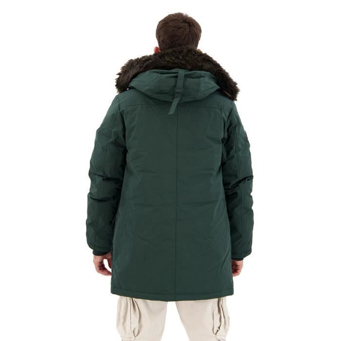 Superdry New Rookie Down Parka Emerald Green Homme