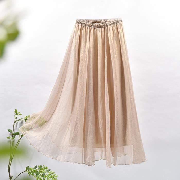Jupe sale longue mousseline