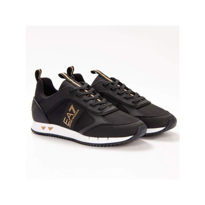 Mens black armani trainers deals