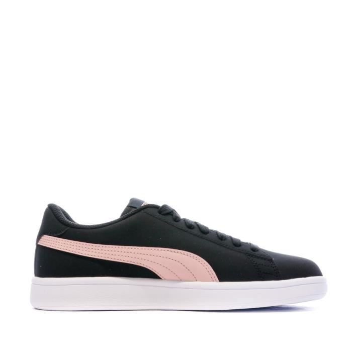 Baskets Rose Noir femme Puma Smash v2 Buck Black Cdiscount
