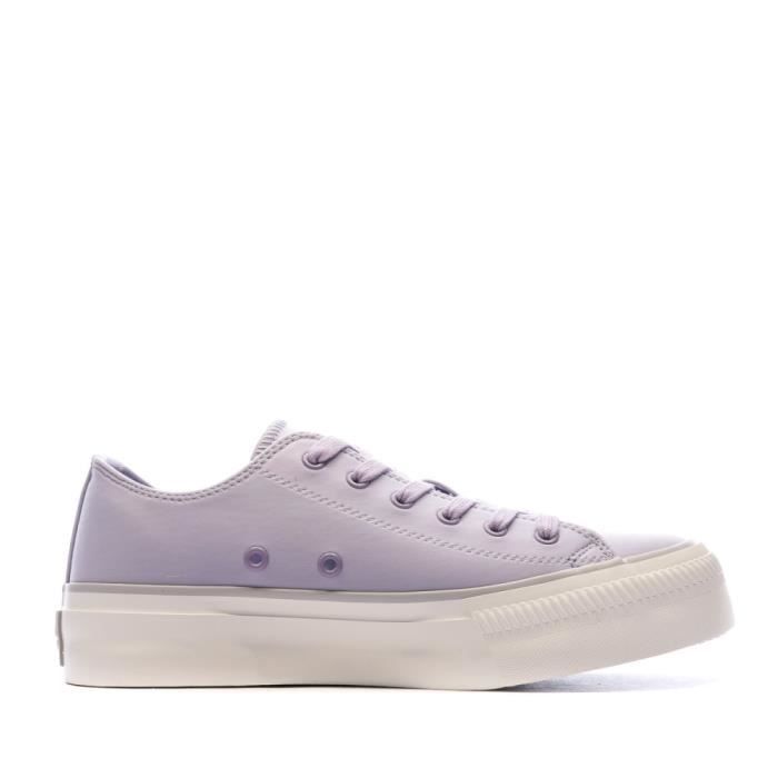 Baskets Violette Femme Replay Snap Purple Cdiscount Chaussures