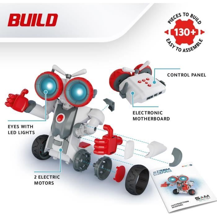 Britik Chien Robot Télécommandé – Jouet Interactif Pour Enfants De 8 à 12 Ans – Raconte Histoires, Chante, Danse – Programmable – Rose