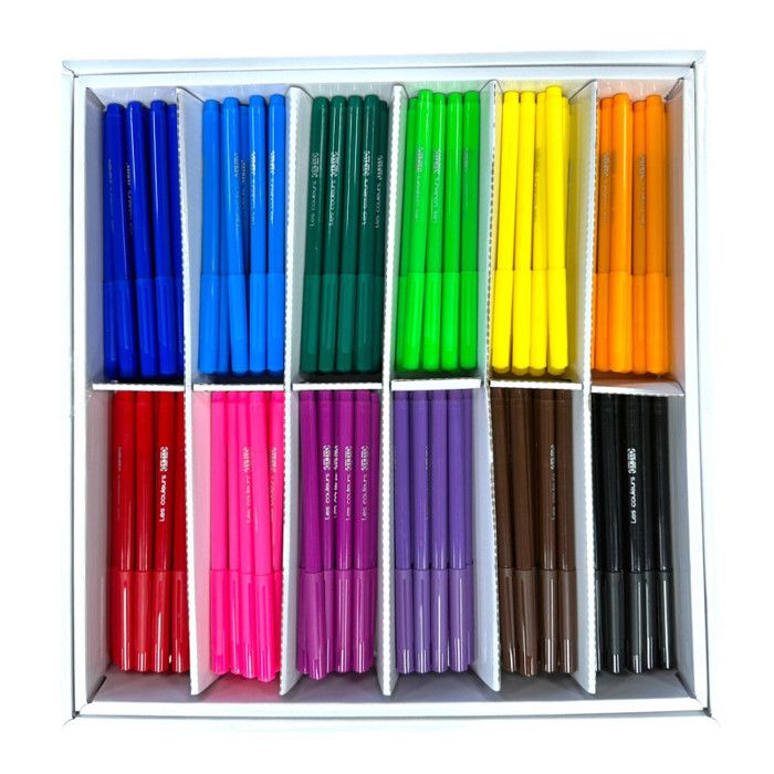 Feutres Maped Color'Peps Océan – 48 Pièces – Pointe 2 Mm – Encre Effaçable