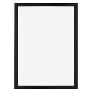 Cadre Photo A4 UHOUSEST Avec Passe-Partout - 21x29,7 Cm - Verre Plastique - Noir - Montage Murial Ou Bureau