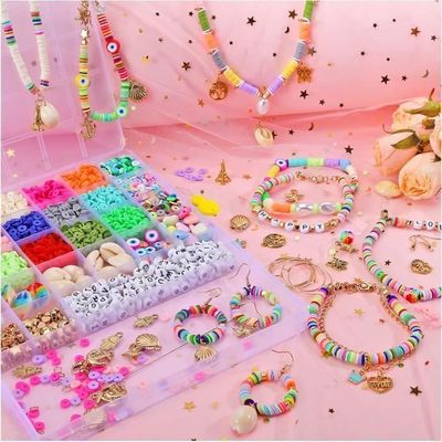 Bocar Kit De 10 Fils De Perles En Argile Polymère Plates En