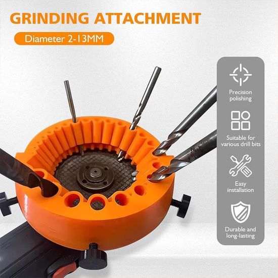 Aiguiseur de Foret, Handheld Drill bit Sharpener, Outil D'affûtage de