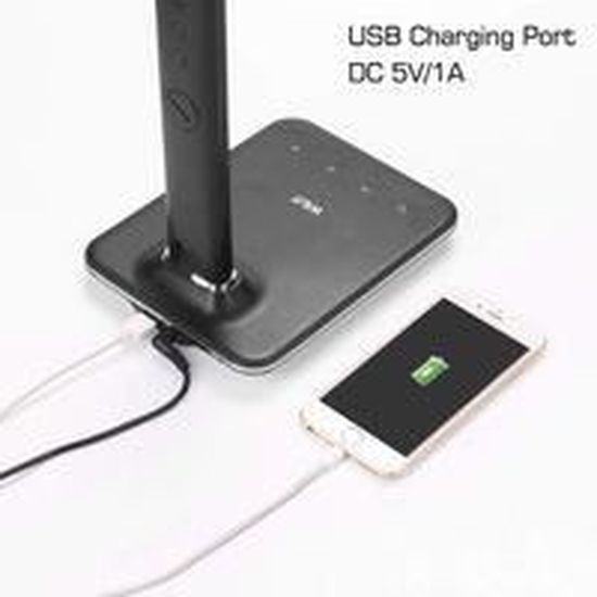 WILIT Lampe De Chevet Tactile Avec Chargeur Sans Fil 10W - Réveil Lumineux 3 Niveaux Luminosité