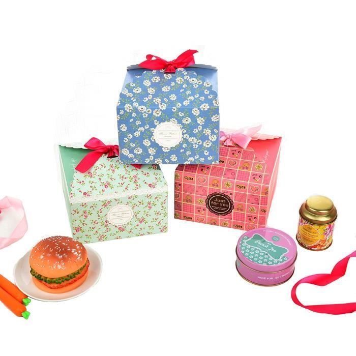 15 pièces Boîtes de cadeaux en carton de Noël Boîte à bonbons de