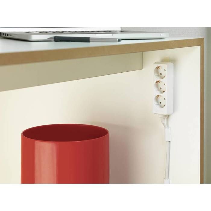 Douilles Adhésives Pour Rangement De Câbles - Lot De Tailles 16x16, 25x25, 28x28 Mm, Blanc