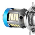 Ampoules de phare de moto Ampoule de phare de moto LED blanc haute luminosité large vue en alliage d'aluminium BA20D H4-3