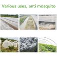 Cara Filet de protection anti-insectes en maille fine pour jardin, serre, plantes, fruits, fleurs, cultures 2.5x5m ZR004-3
