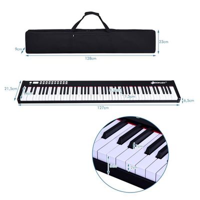 DREAMADE Piano Numérique Pliable avec 88 Touches & Pédale, Clavier de