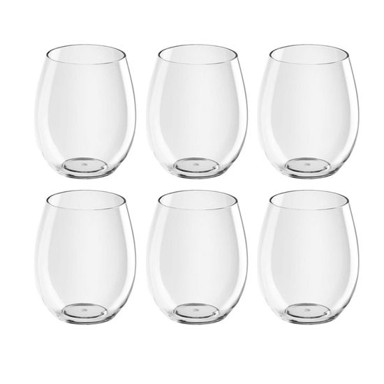 Lot De 6 Verres Highball Glasmark Krosno - Verres à Eau Et Cocktails Élégants En Verre Cristallin 300ml, Résistants Au Lave-Vaisselle