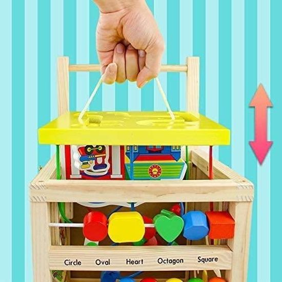 Trotteur Bebe Garcon Fille Porteur Trotteur Bois Pousseur Jouet Bois Montessori Cube D Activite En Bois 7 En 1 Jeux Bebe Premier Cdiscount Maison