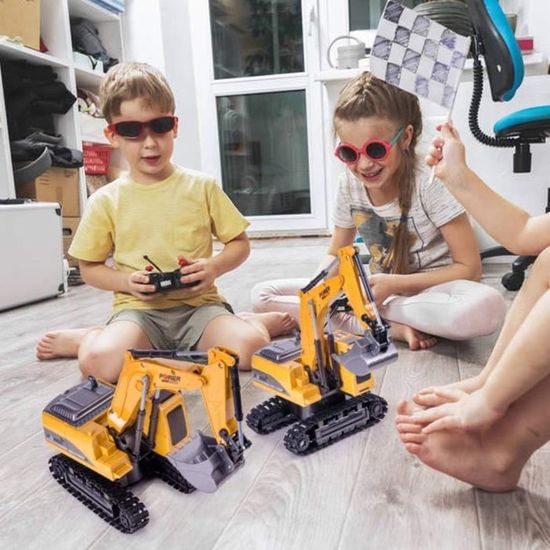 ZWOOS Pelleteuse RC 14 Canaux 2,4GHz – Échelle 1/16, Sons Et Lumières – Dès 3 Ans