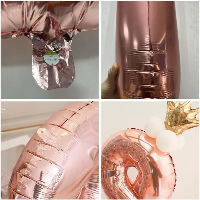 Décorations D'anniversaire Avec Nœud Rose - Bannière D