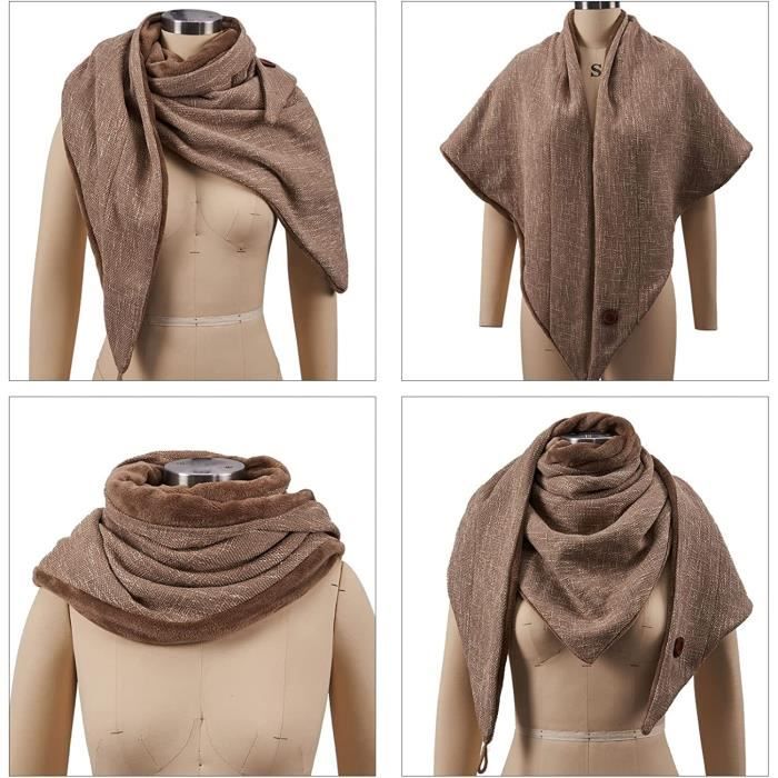 Foulard Triangle Imprimé Rétro - Coton, Multifonction (cou, Tête, épaules), Pour Femme