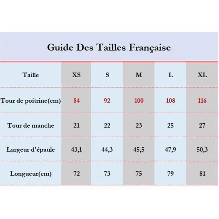 Taille chemise on sale 44 correspondance