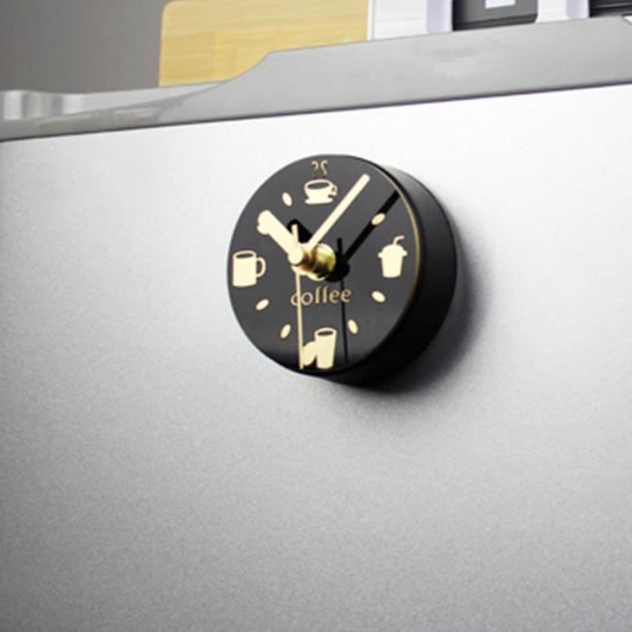 ANTWAX Horloge aimantée pour réfrigérateur Petites horloges murales  Horloges murales Rondes à Piles pour salles à Manger Café : :  Cuisine et Maison