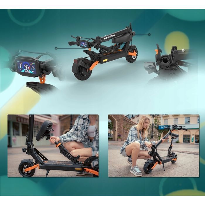 Trottinette électrique Kukirin G-2PRO 600 – Tout-terrain, Pliable, 55 Km Max – Neuve