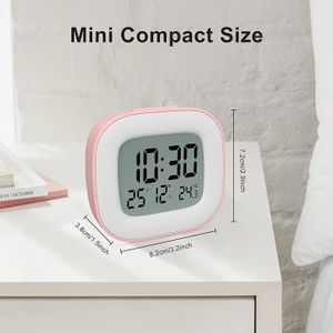 PETIT RÉVEIL CARRÉ Pour Chevet Facile à Régler Plusieurs Options D