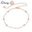 Style simple Métal Perles Charme Bracelets de cheville fashion Chaîne Pied Bijoux pour Femmes