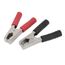 2 Pcs 135mm Long Test Batterie Voiture Pince Crocodile Rouge Noir