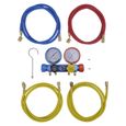 Set Manifold 4 Voies - Aluminium - 152 cm - 4 000 PSI - R134/R410a/R22/R407c