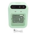 Mini climatiseur humidificateur – Rechargeable sans fil 2 vitesses silencieux – Pour bureau chambre – Vert