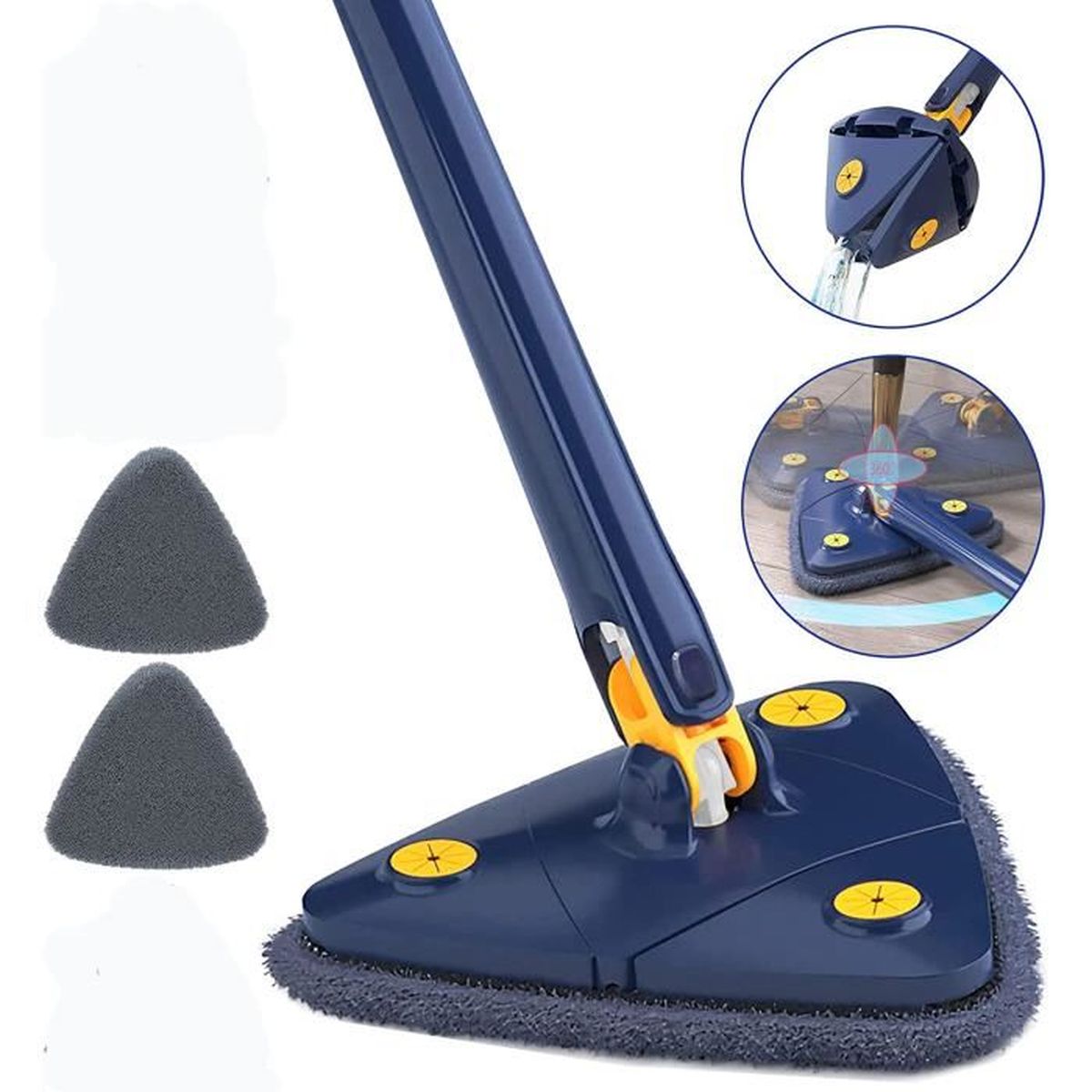 Porte-Bouteille Vélo Rotatif 360° - Support Réglable Pour Bouteille D'Eau, Compatible VTT, Route, Scooter (Noir)