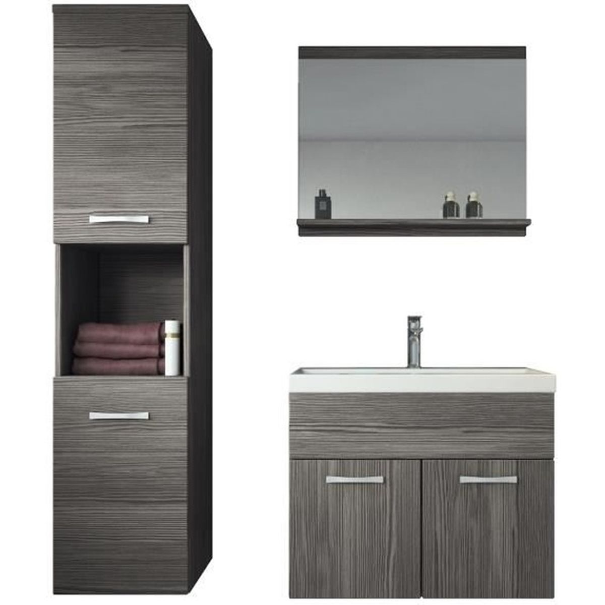 Meuble de salle de bain Montréal 20 cm lavabo Bodega - Armoire de Meuble de salle de bain Montréal 20 cm lavabo Bodega - Armoire de