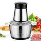 JOULLI Hachoir à viande électrique 250 W, 2 L, hachoir à 2 vitesses réglable, convient pour la viande, les légumes - Noir