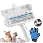 HIBA Brosse Anti Poils Animaux Chien Chat -Brosse et Gant de Toilettage pour Chien,Lapin,Chat,Meubles,Canapé