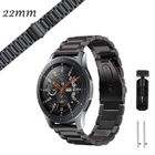 LECMACY Bracelet Compatible pour Xiaomi Mi Watch / Huawei Watch GT 2 46MM/GT 2 Pro / Galaxy Watch 3 45mm Bracelet en Acier Inoxydable, 22mm