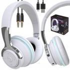 Casque Bluetooth - Brillsten- 9D Audio - Micro intégré - Stéréo Hi-Fi - Pliable Blanc