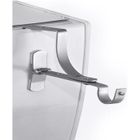 STORE & MENUISERIE 2.0 Lot de 2 supports de tringle à rideaux - Sans perçage - Nickel - Pour coffre de volet à rainure