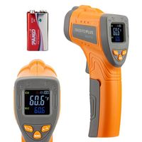 Thermomètre infrarouge thermomètre laser numérique,Thermomètre industriel avec écran LCD couleur, Thermomètres sans contact -50-550℃