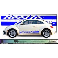 Volkswagen New Beetle Bandes latérales - BLEU - Kit Complet  - Tuning Sticker Autocollant Graphic Decals