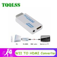 adaptateur Wii vers HDMI HD 3.5 MM 1080p, convertisseur Stick, câble Audio TV, vidéo, entrée pour Console de